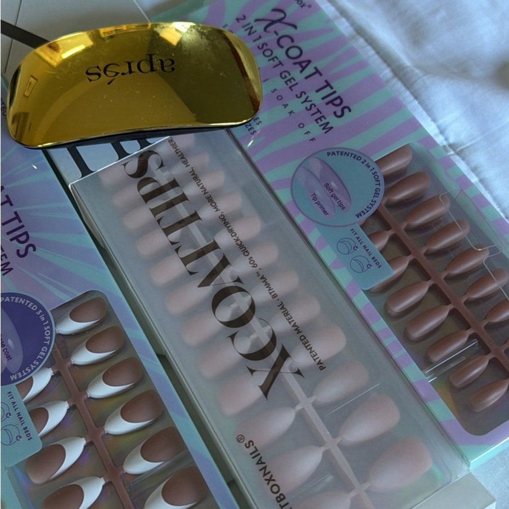 X-Coat Tips Nails Lot